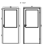 Innerdør 10x21 RW38 (Høgre hengsla)